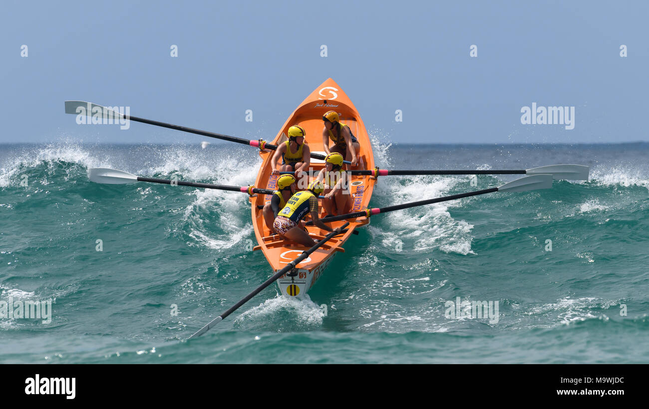 Surf australiani vogatori League Foto Stock