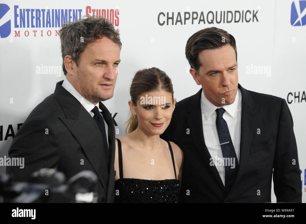 Los Angeles, CA, Stati Uniti d'America. 28 Mar, 2018. All'arrivo CHAPPAQUIDDICK Premiere, Samuel Goldwyn Theatre, Los Angeles, CA Marzo 28, 2018. Credito: Dee Cercone/Everett raccolta/Alamy Live News Foto Stock