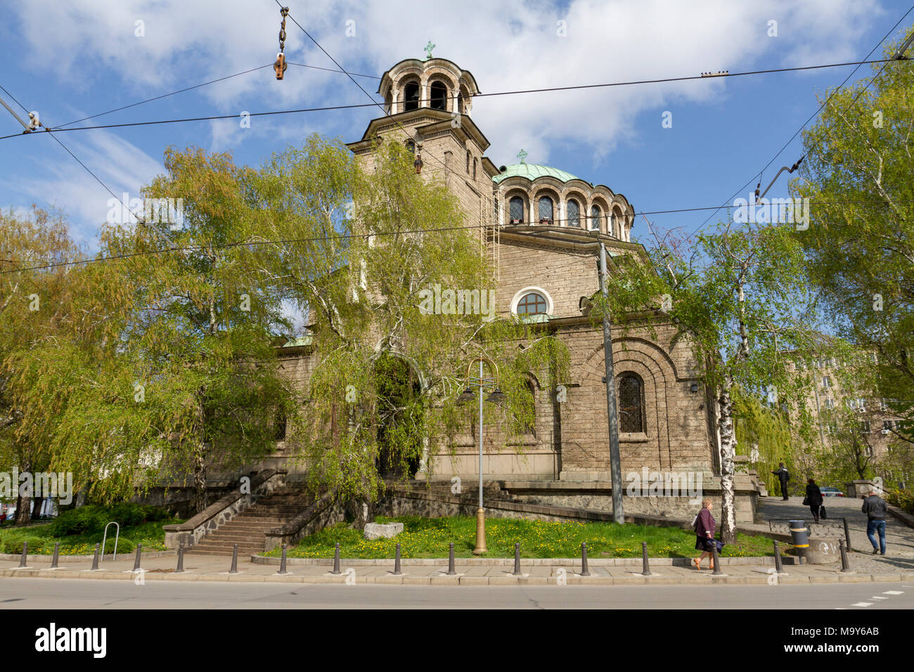 La cattedrale chiesa Sveta Nedelya a Sofia, Bulgaria. Foto Stock