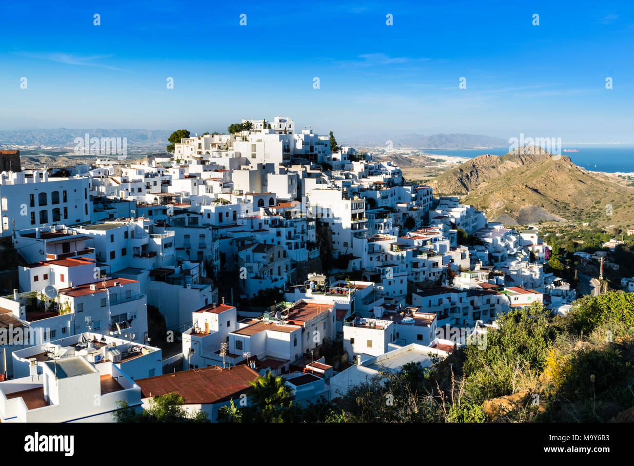 Mojacar, case in Pueblo Foto Stock