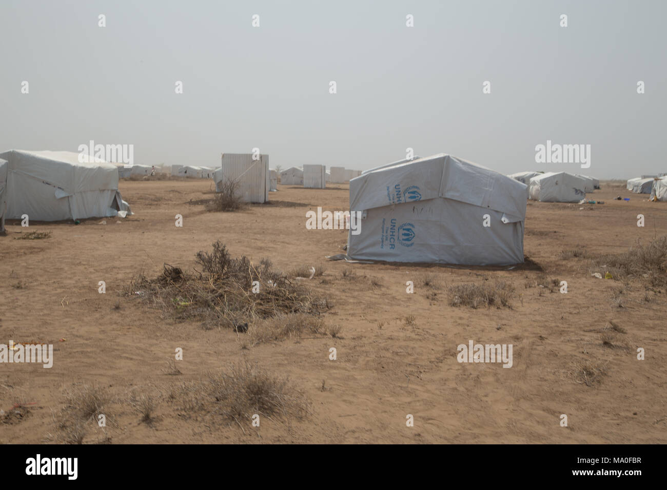 Kakuma Refuguee Camp in Turkana in Kenya, al confine con il sud Sudan Foto Stock
