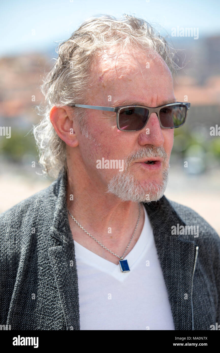 Cannes, Francia - Giugno 06, 2017: Foto Chiama John Helliwell (Supertramp), Anime Gemelle Mandoki Concert Tour al MIDEM 2017 Foto Stock