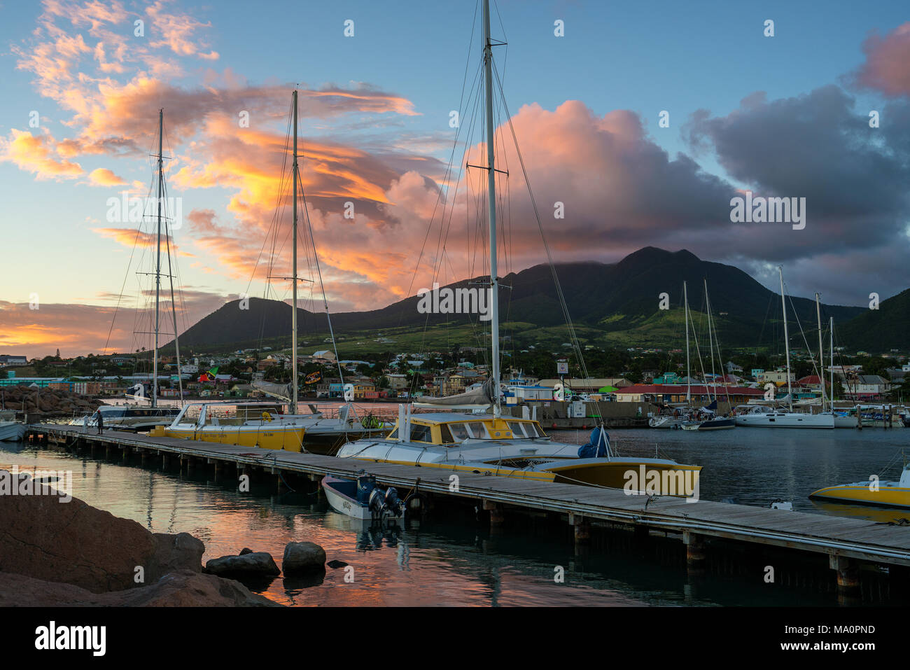 Federazione di Saint Kitts e Nevis Föderation Saint Kitts e Nevis Foto Stock