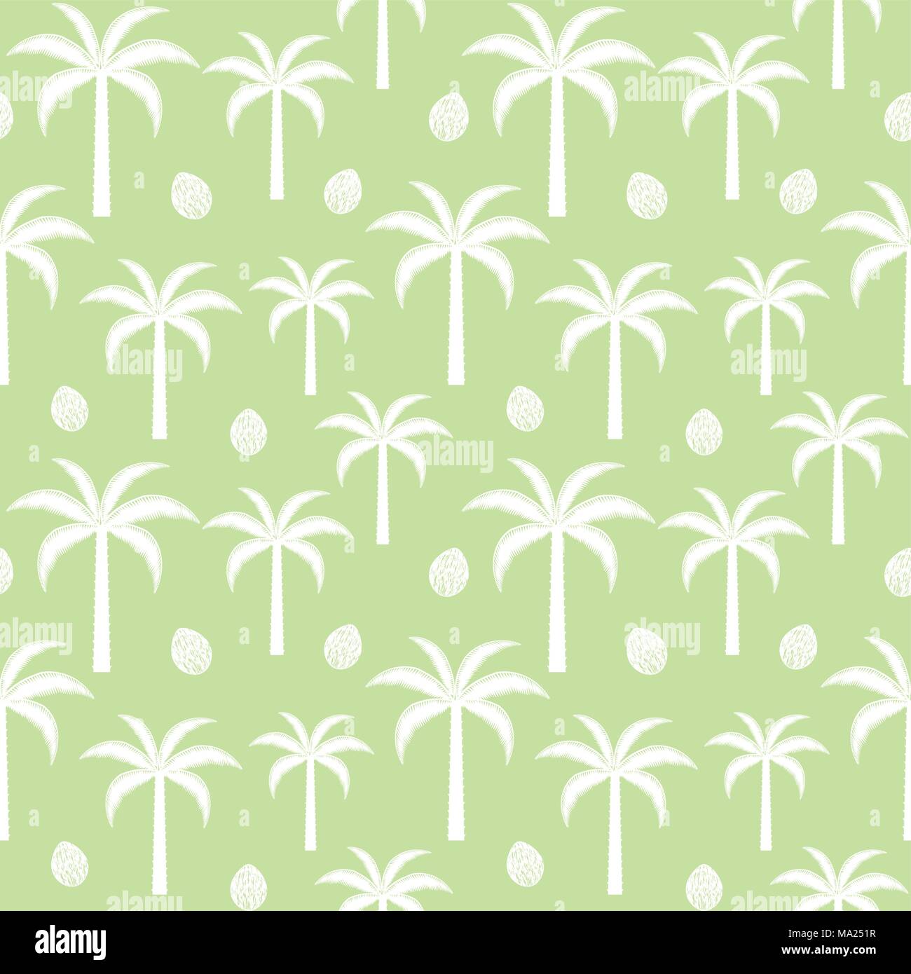 Palme sagome seamless pattern sfondo . Illustrazione Vettoriale