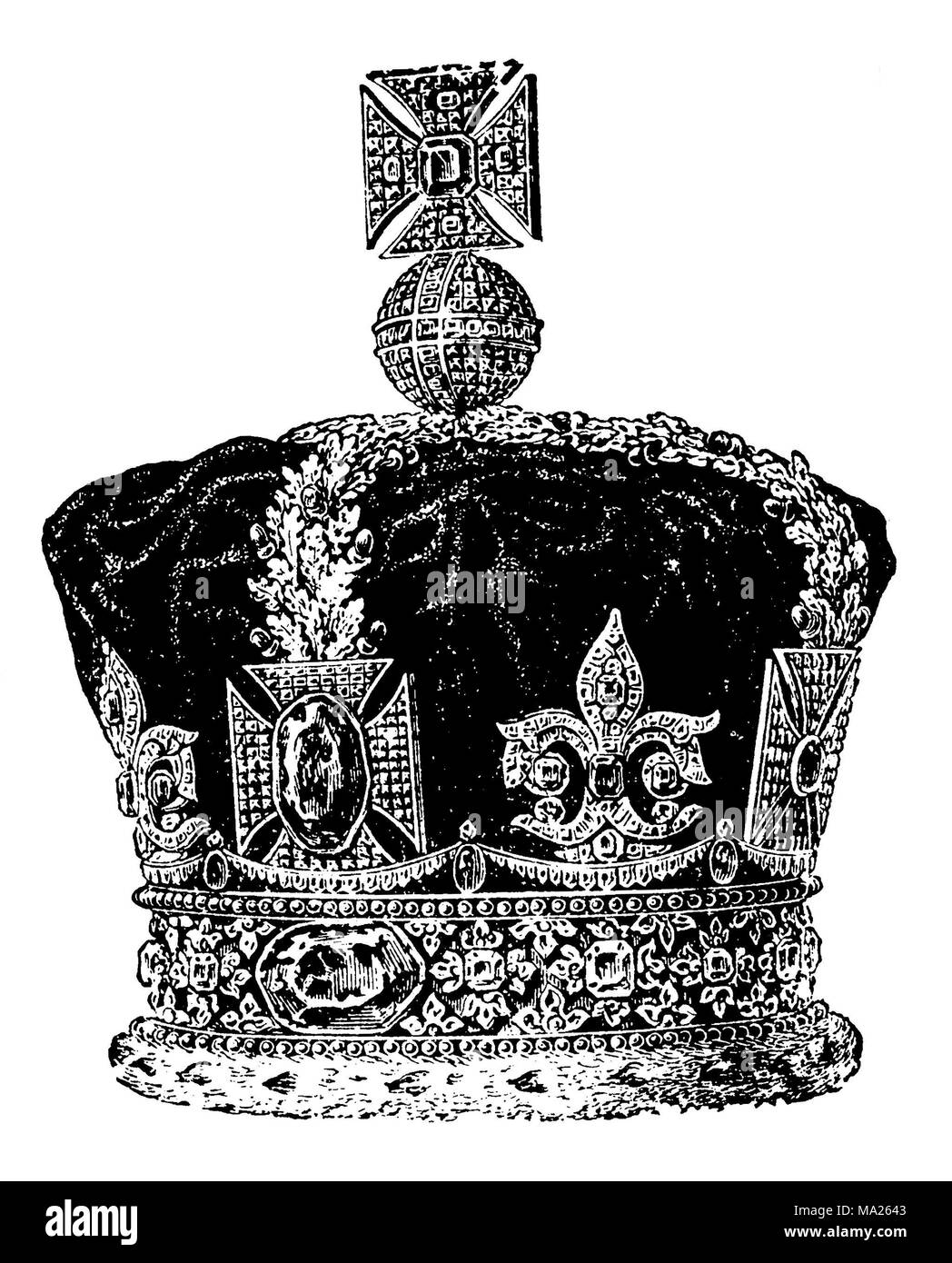 Royal Crown of England, 1891 Foto Stock