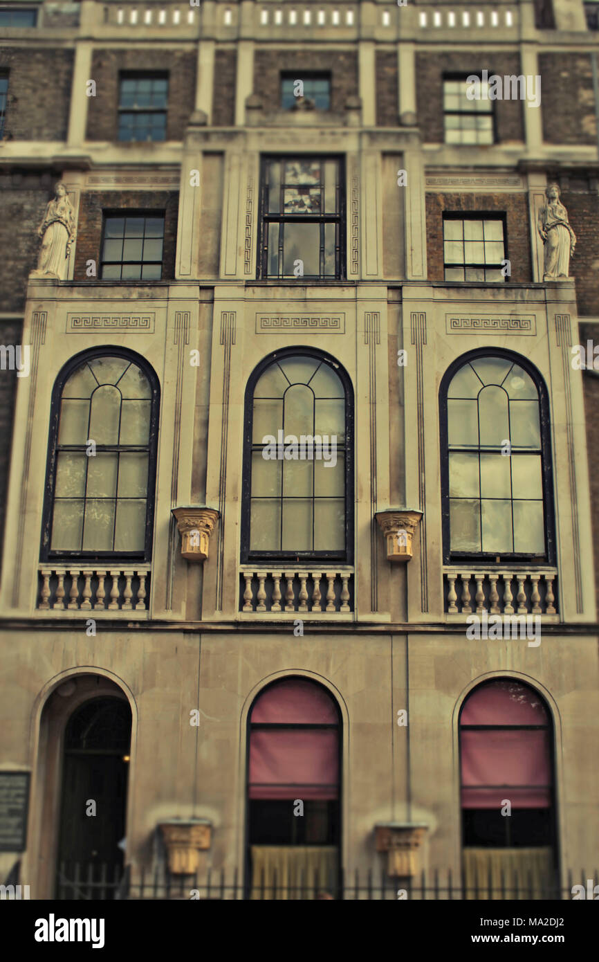 Ingresso di Sir John Soane's Museum, Londra Foto Stock