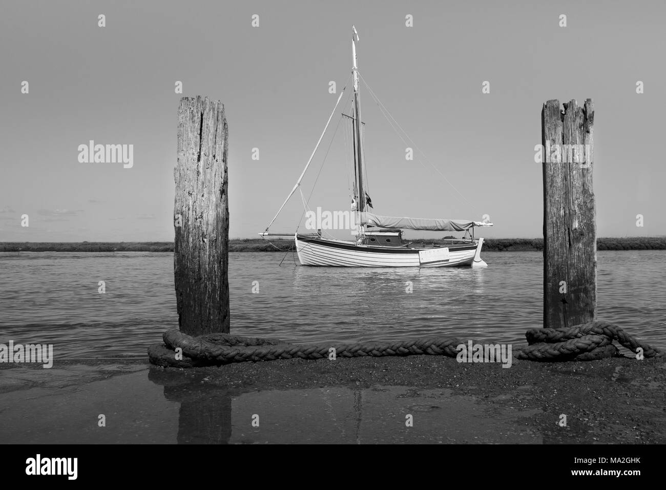 Vista sulla costa del Norfolk Foto Stock