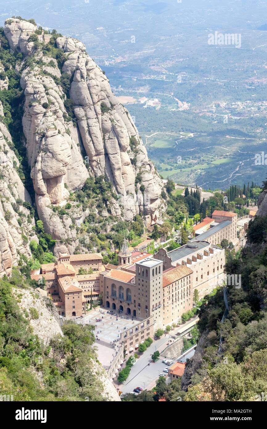 Mare de Déu de Montserrat hostel, Catalogna, Spagna Foto Stock