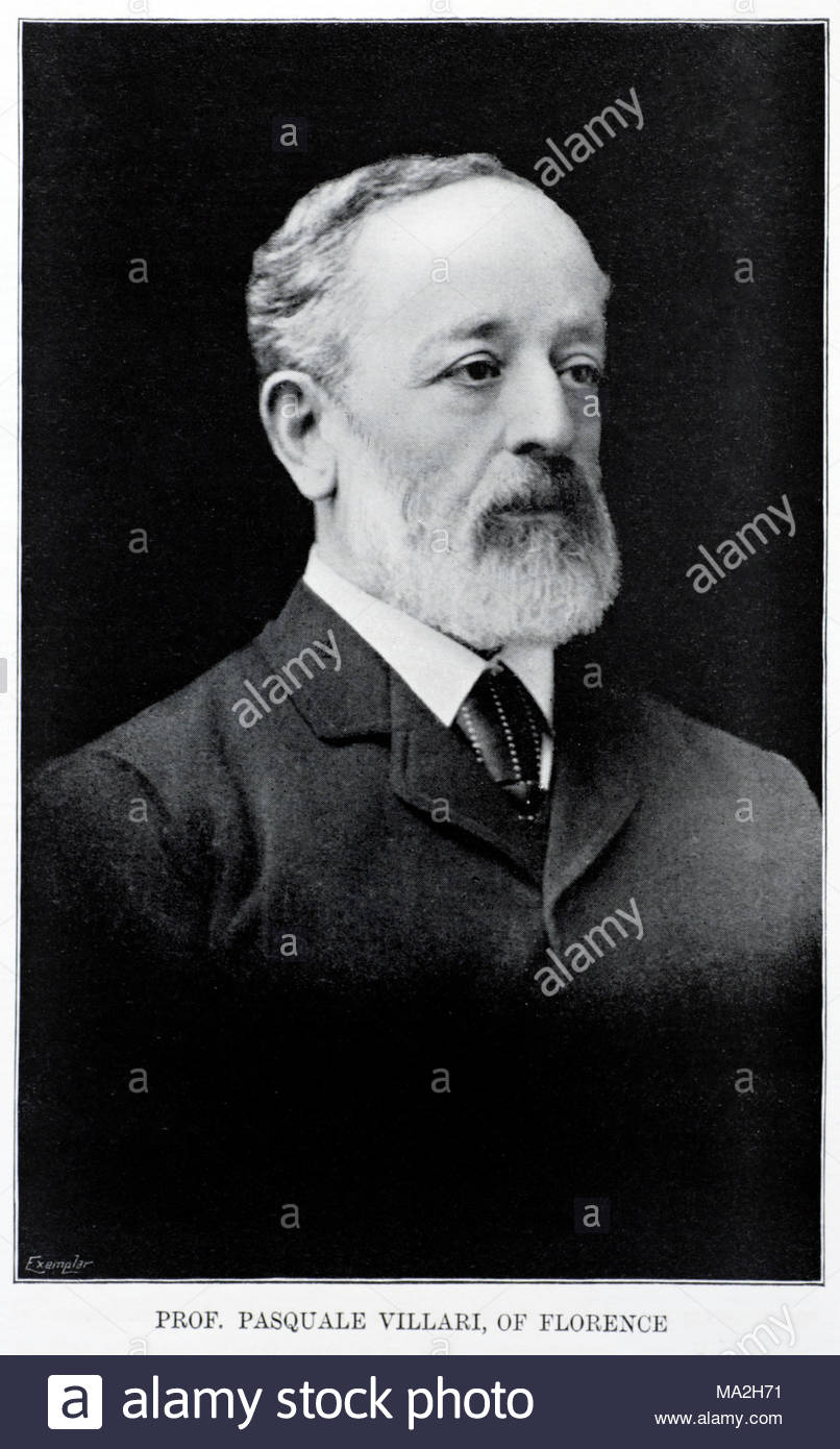 Il prof. Pasquale Villari di Firenze, 1827 - 1917, era un italiano storico e politico, illustrazione dal 1899 Foto Stock