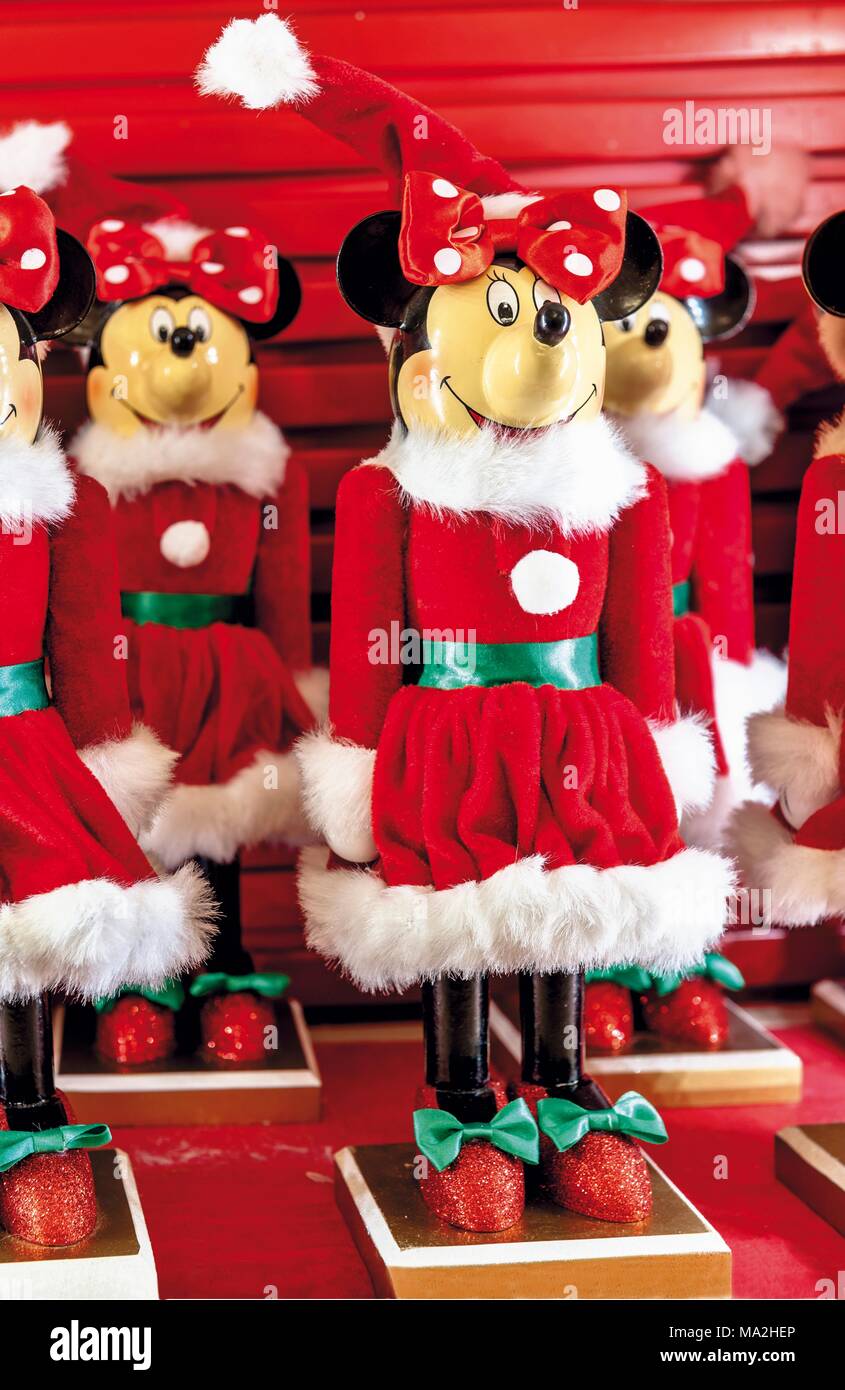 Addobbi Natalizi Walt Disney.Walt Disney World Natale Minnie Mouse Giocattoli Florida Stati Uniti D America Foto Stock Alamy