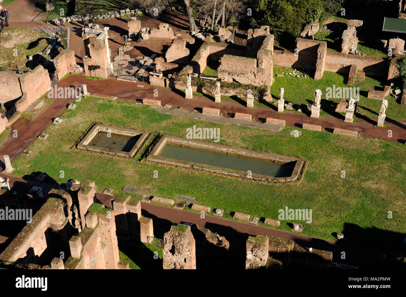 Italia, Roma, Foro Romano, Casa delle Vestali Foto Stock