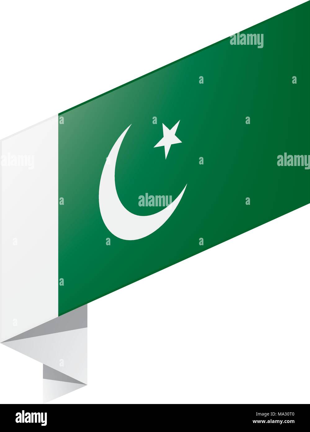 Il Pakistan bandiera, illustrazione vettoriale Illustrazione Vettoriale