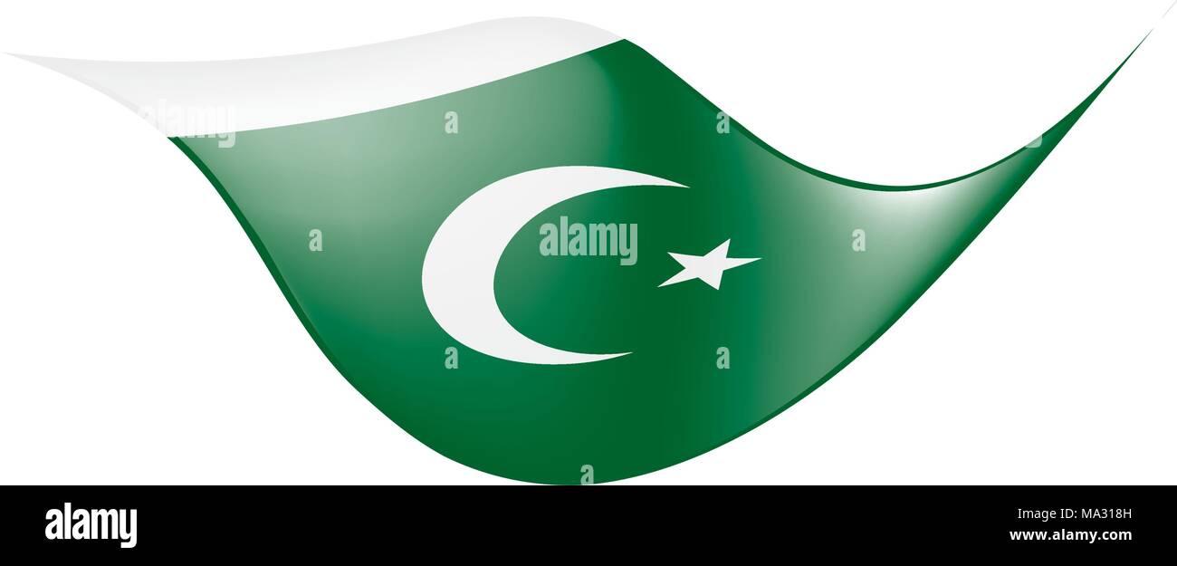 Il Pakistan bandiera, illustrazione vettoriale Illustrazione Vettoriale