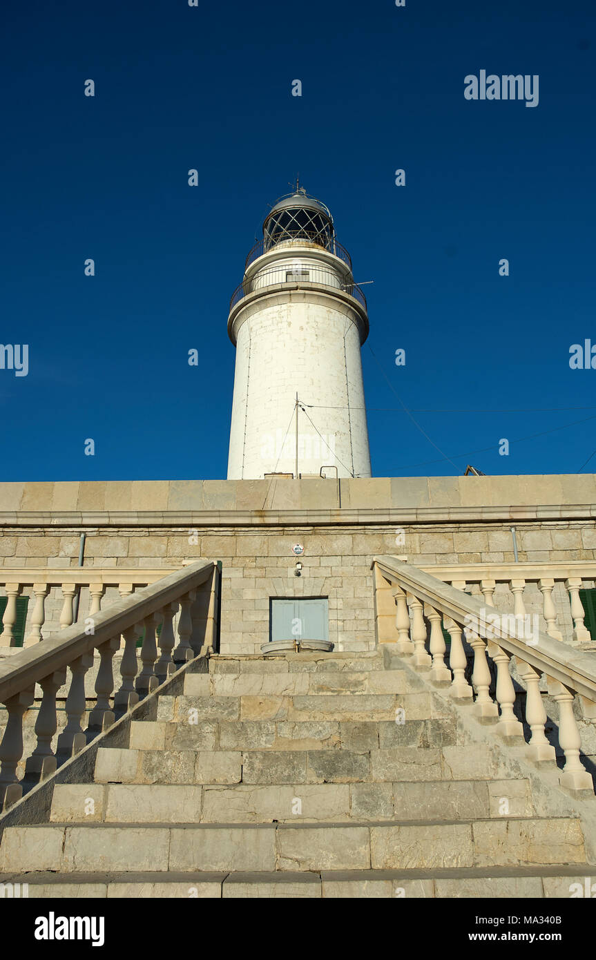 Leuchtturm a Formentor Foto Stock