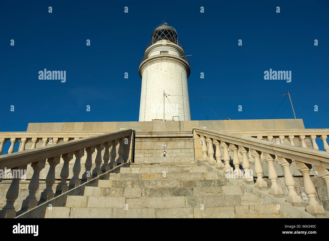 Leuchtturm a Formentor Foto Stock