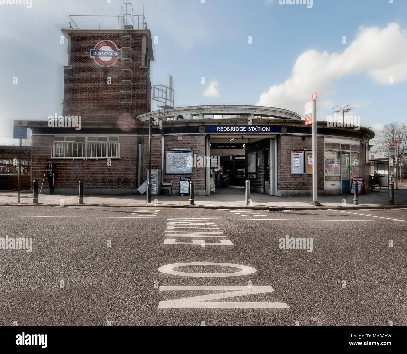 La metropolitana di Londra la stazione della metropolitana: Redbridge Foto Stock
