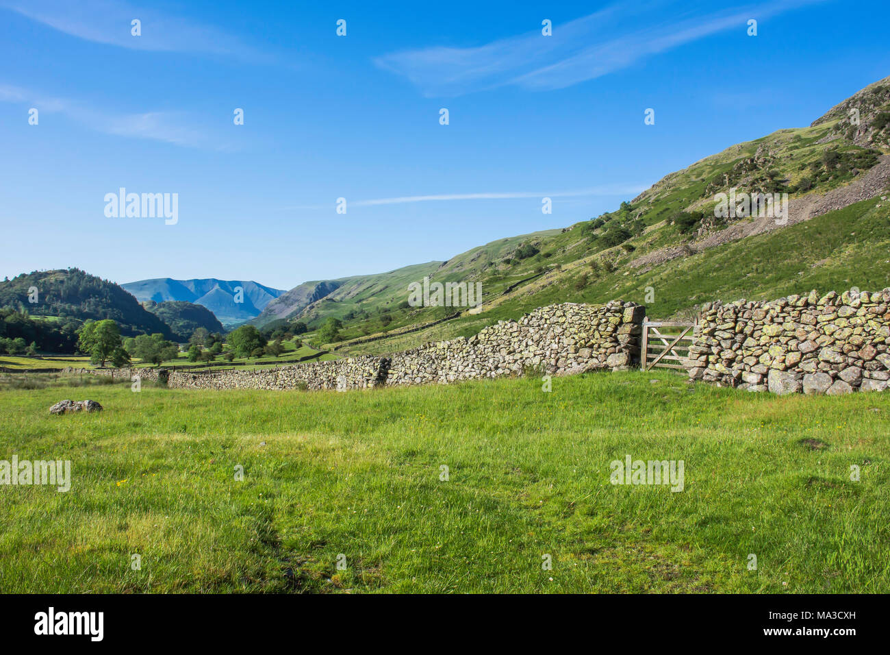 Parco Nazionale del Distretto dei Laghi paesaggio,Cumbria,North West Uk,la molla 2017.patrimonio mondiale UNESCO lato. Incredibile paesaggio britannico,landscape Uk. Foto Stock