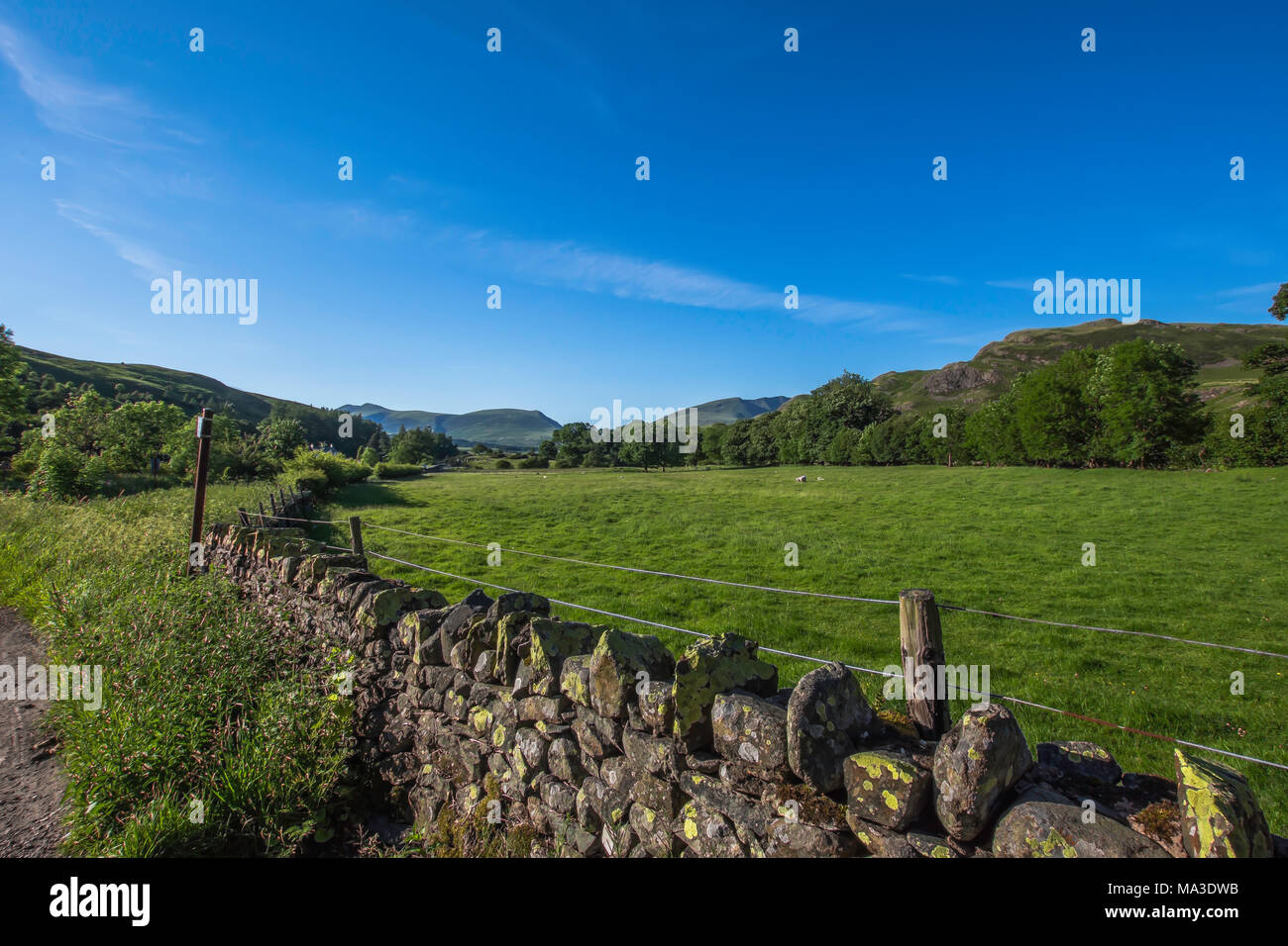 Parco Nazionale del Distretto dei Laghi paesaggio,Cumbria,North West Uk,la molla 2017.patrimonio mondiale UNESCO lato. Incredibile paesaggio britannico,landscape Uk. Foto Stock