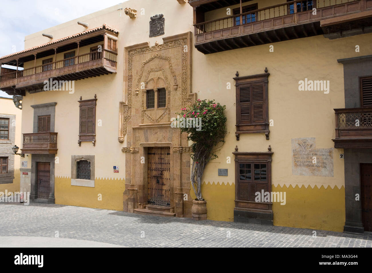 Las Palmas, Casa de Colon, museo, tema principale: Colombo e i suoi viaggi, Old Town Foto Stock