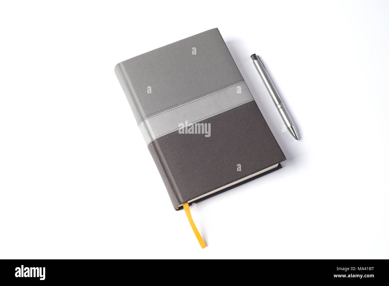 Notebook Casual Schelude su whitebackground separati Foto Stock