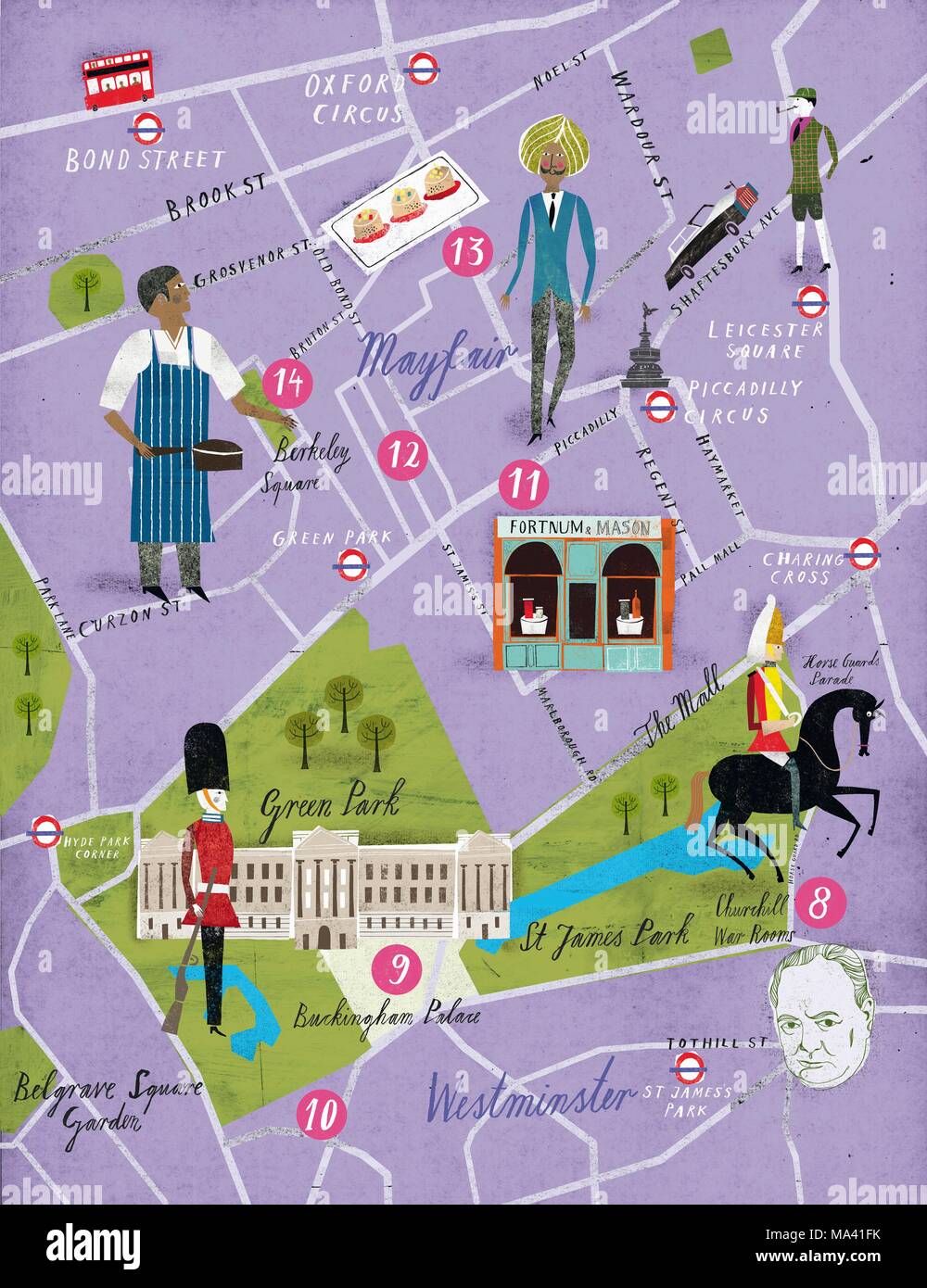 Mappa di mayfair immagini e fotografie stock ad alta risoluzione - Alamy