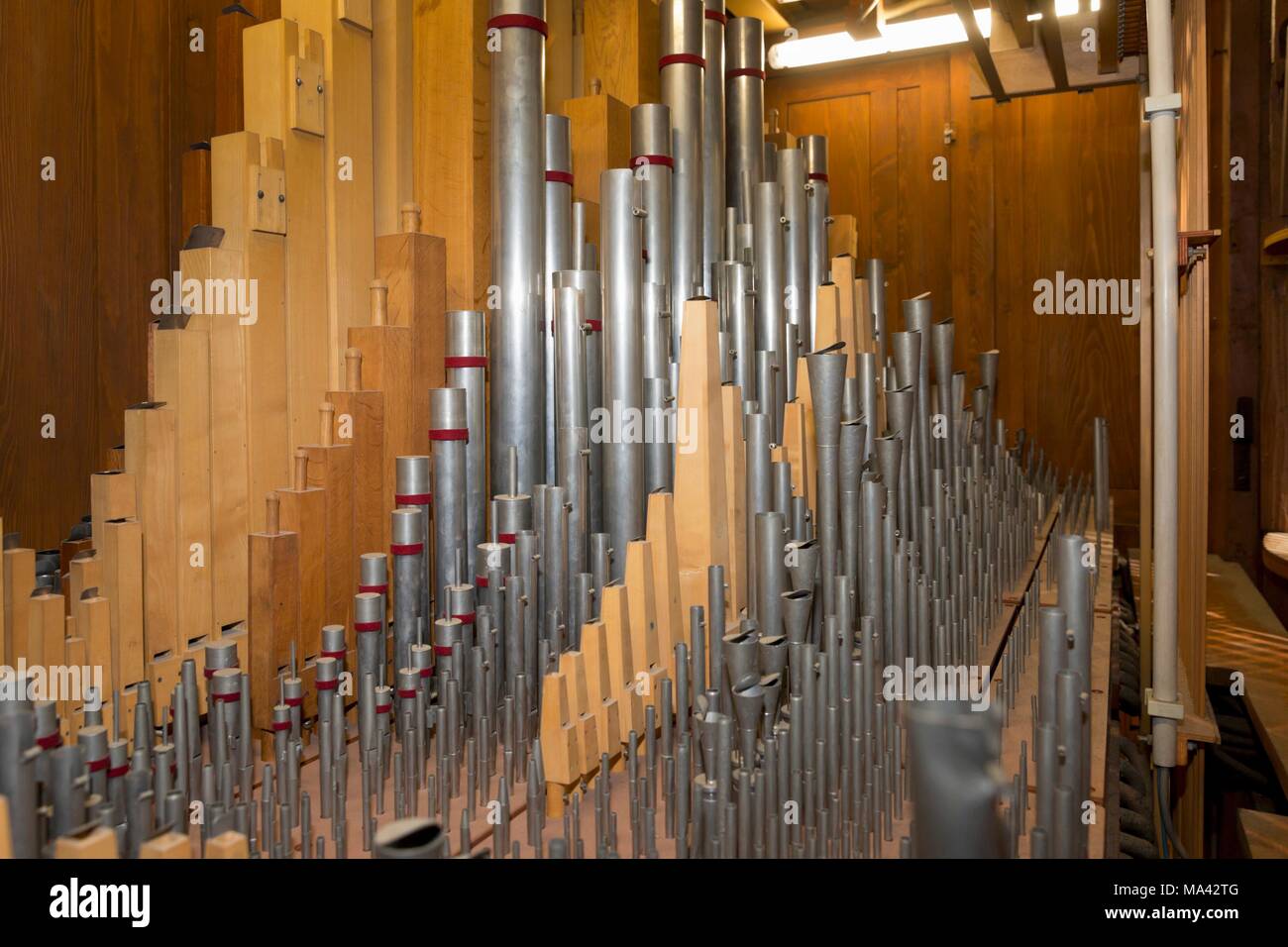 Organo in Passauer Dom (St. Di Santo Stefano in Passau, Germania Foto Stock