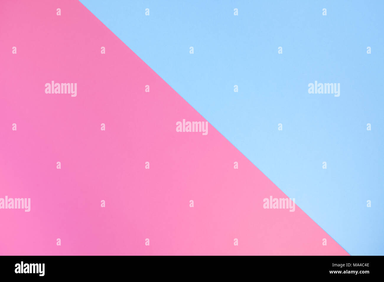 Blu e rosa color pastello carta piana geometrica laici texture di sfondo Foto Stock