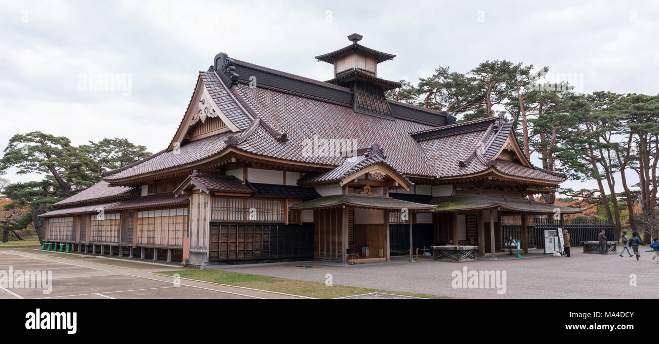 L'edificio amministrativo a Goryōkaku nella città di Hakodate, prefettura di Hokkaido, Giappone. Foto Stock