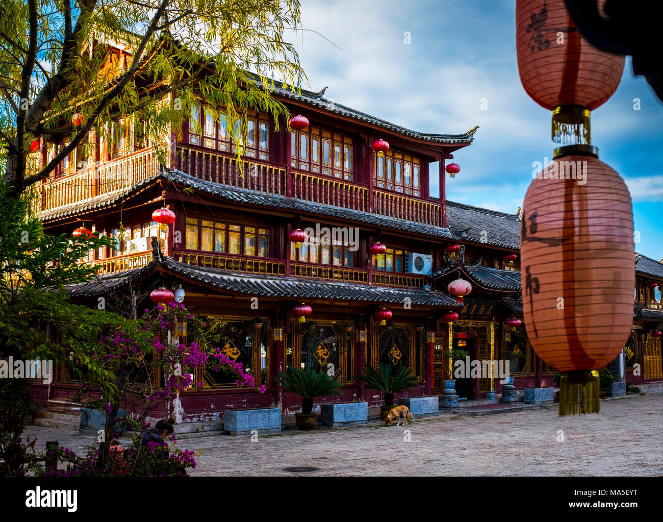 Città vecchia di Lijiang, nella provincia dello Yunnan in Cina, Asia, Asia, Asia orientale, Estremo Oriente Foto Stock