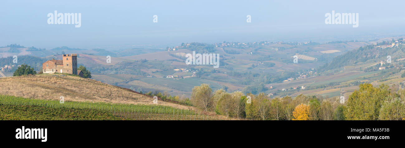 Oltrepo Pavese, provincia di Pavia, Lombardia, Italia. Foto Stock