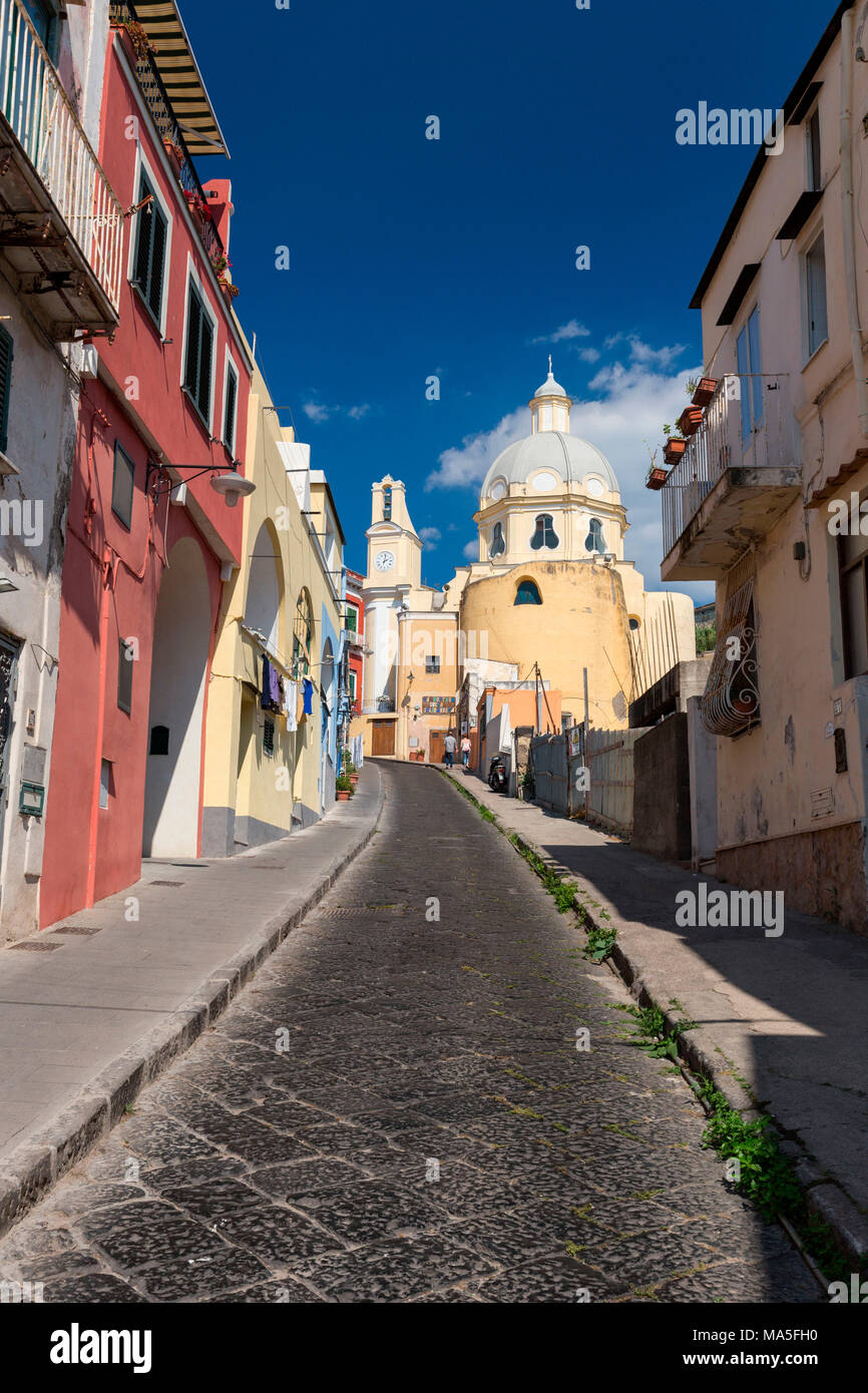 L'Italia, Campania, Provincia di Napoli, Procida. Marina di Corricella Foto Stock