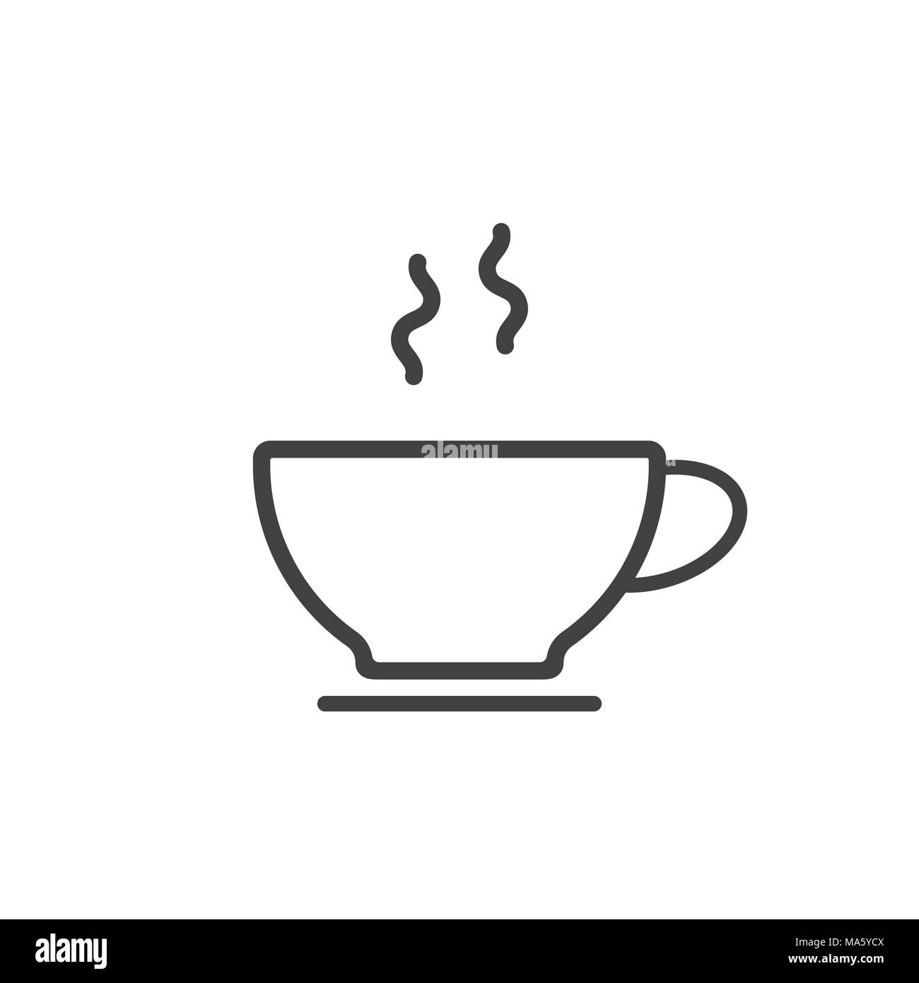 Icone Coffee cup Illustrazione Vettoriale