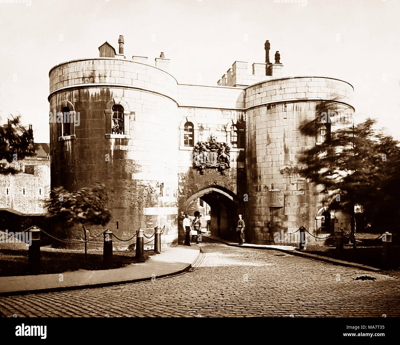 Torre centrale, la Torre di Londra, il periodo Vittoriano Foto Stock