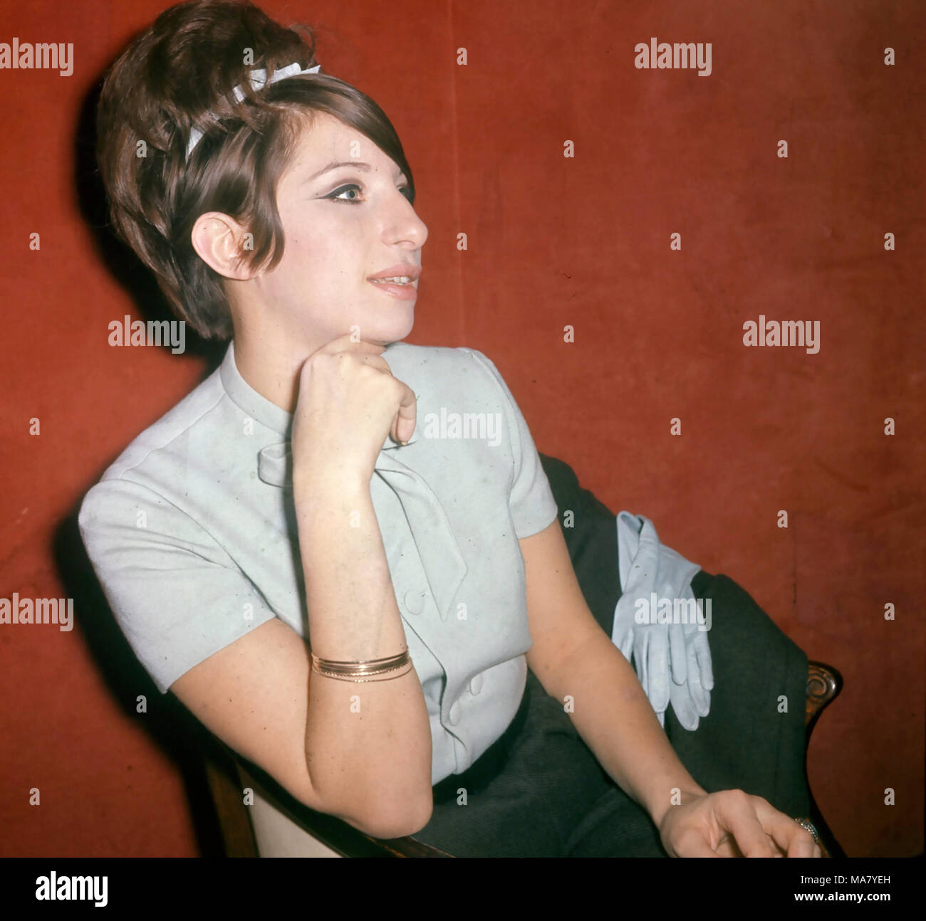 BARBRA STREISAND cantante ed attrice cinematografica nel 1966. Foto: Tony Gale Foto Stock