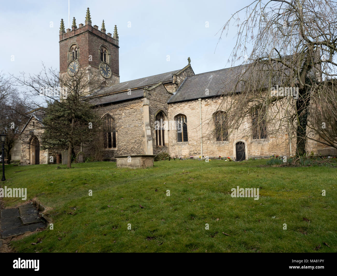 All Saints Church, Market Weighton, East Ridings of Yorkshire, Inghilterra, Regno Unito Foto Stock