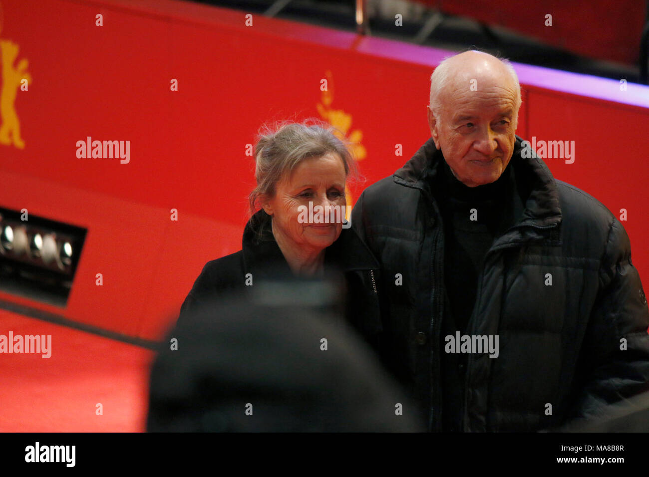 Gabriele Scholz, Armin Mueller Stahl - Impressionen - Berlinale 2017, 9. Februar 2017, Berlino. Foto Stock