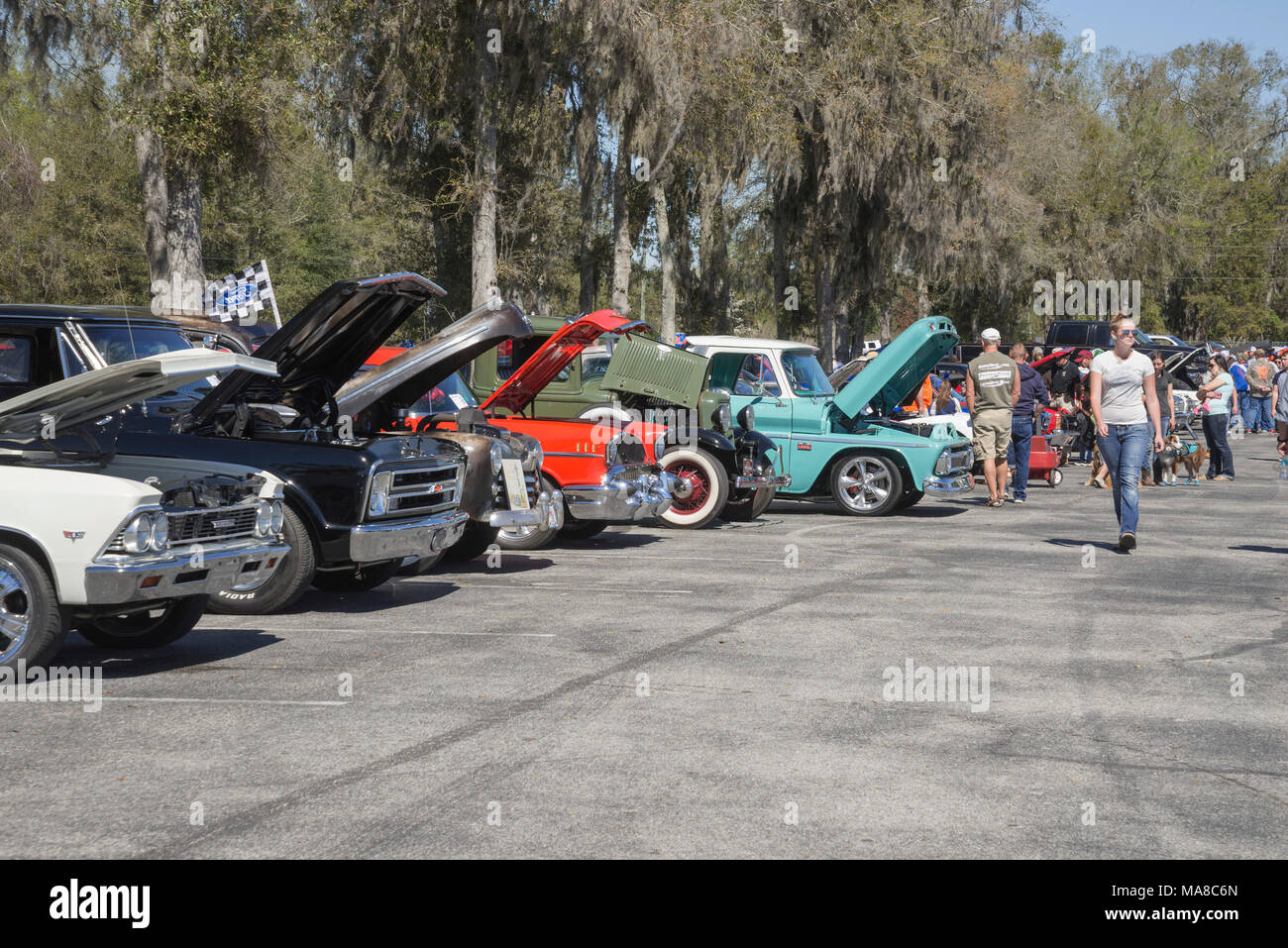 Auto Show di Ft. Bianco, Florida. Foto Stock