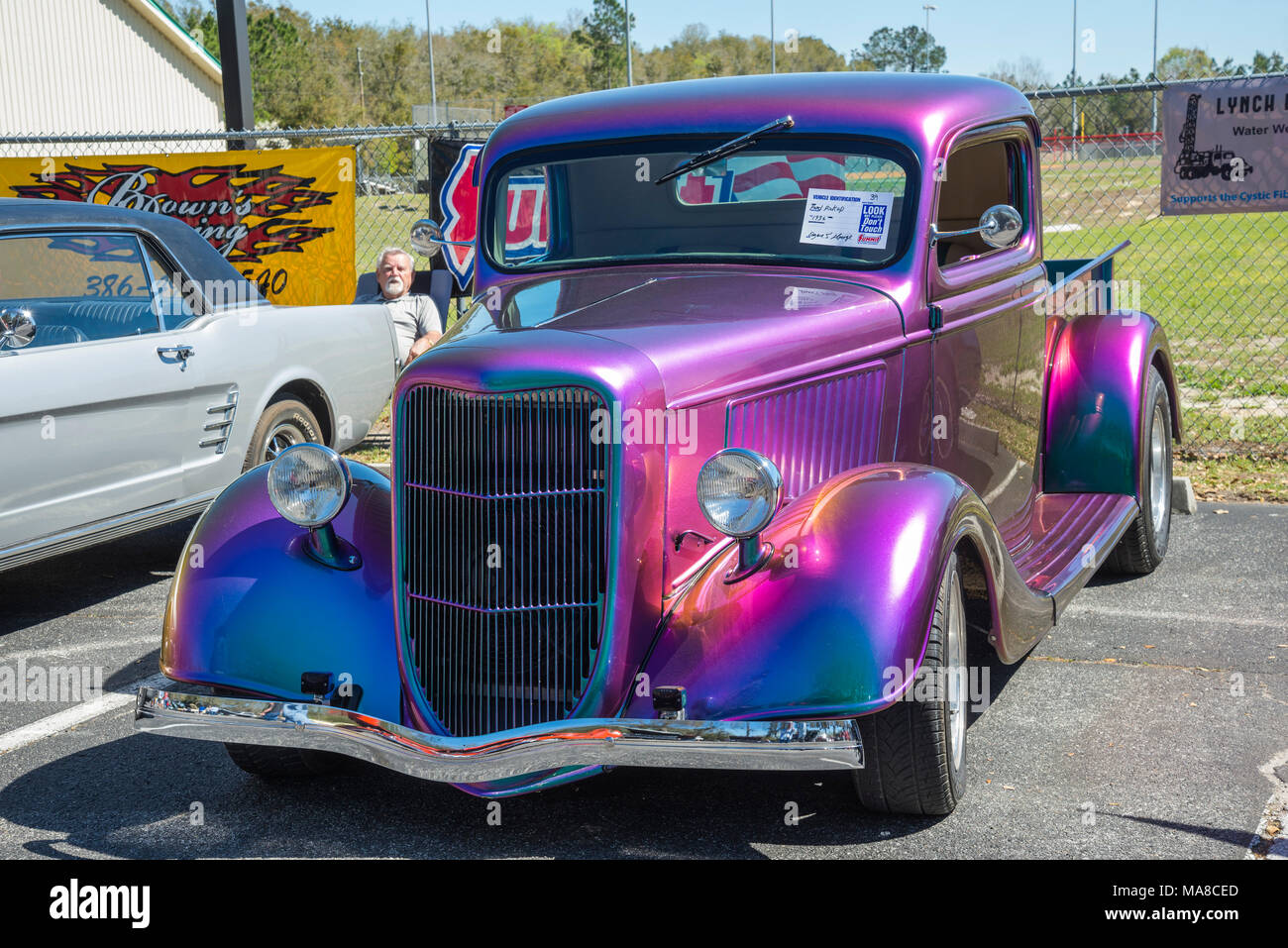 Auto Show di Ft. Bianco, Florida. Foto Stock