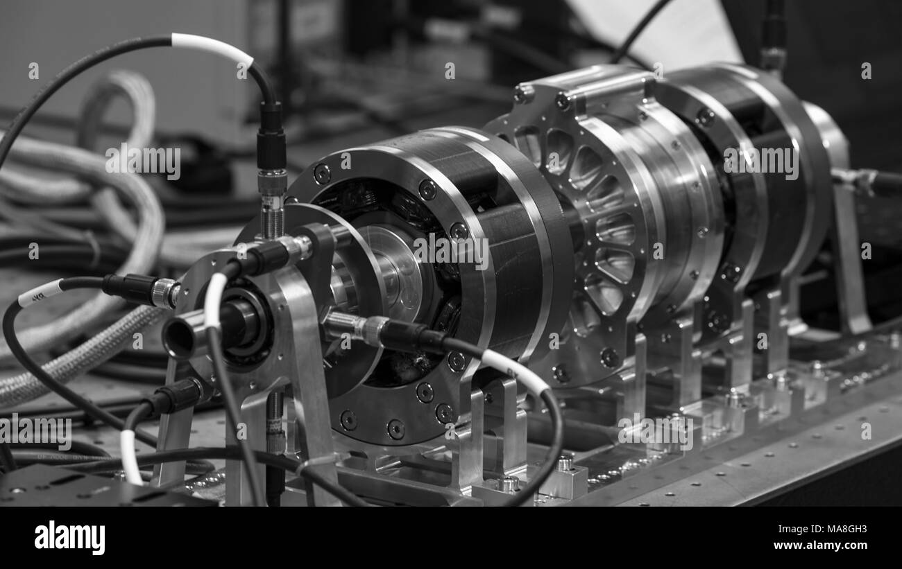 La sospensione magnetica letto di prova, situato a Oak Ridge National Laboratory (ORNL) in Oak Ridge, Tennessee, Immagine cortesia del Dipartimento dell'energia degli Stati Uniti, 12 aprile 2017. () Foto Stock