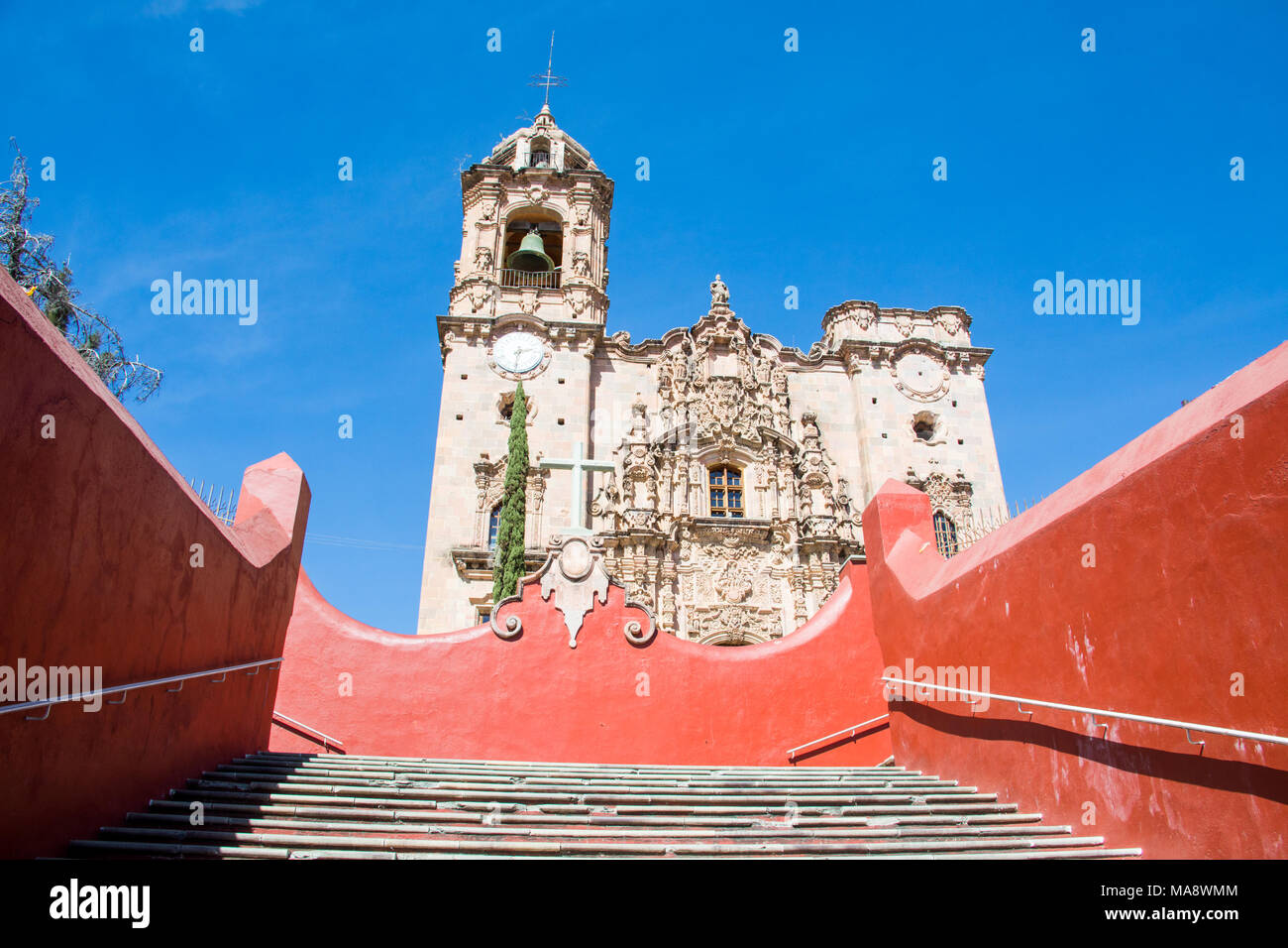 La Iglesia de la Valenciana, noto anche come il Templo de San Cayetano, Guanajuato, Messico Foto Stock