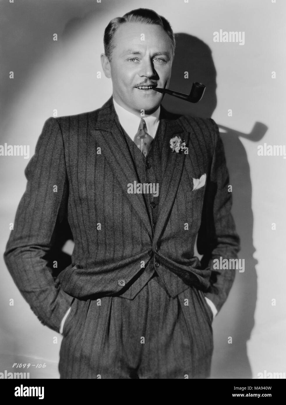 Charles Ruggles, Ritratto di pubblicità per il film "La ragazza senza una camera', Paramount Pictures, 1933 Foto Stock