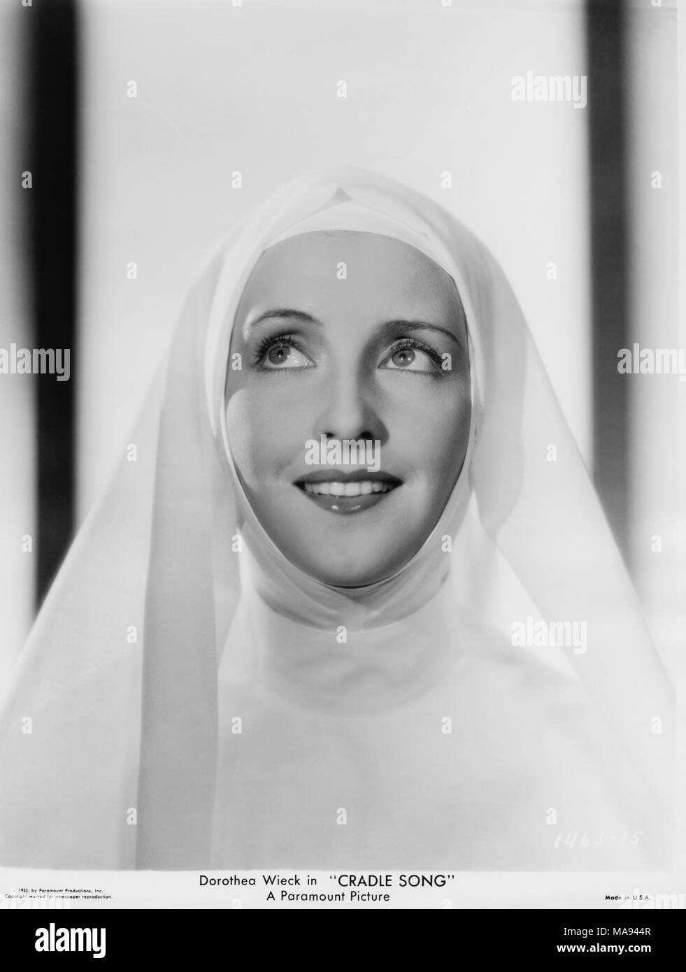 Dorothea Wieck, Ritratto di pubblicità per i film, 'Culla Song', Paramount Pictures, 1933 Foto Stock