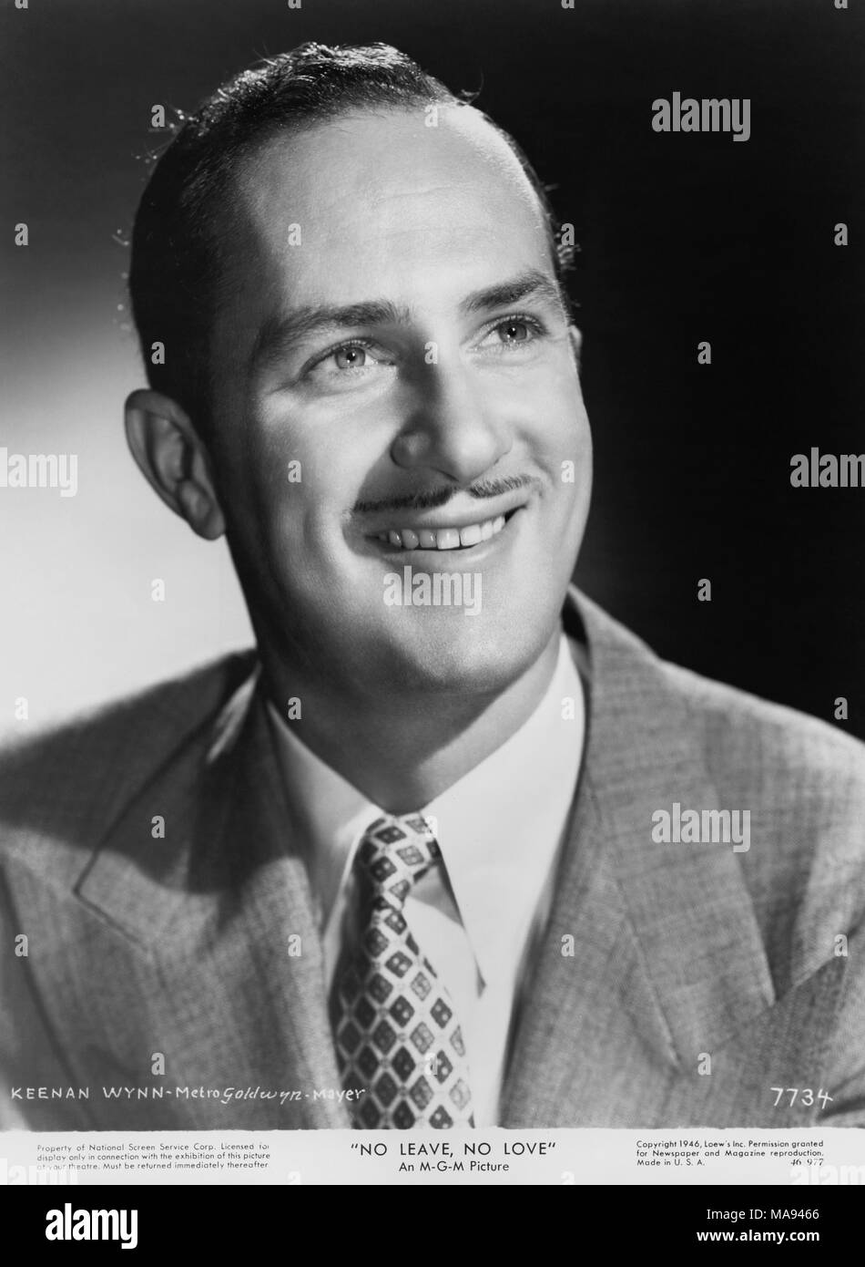 Keenan Wynn, Ritratto di pubblicità per il film "non lasciare nessun amore", MGM, 1946 Foto Stock
