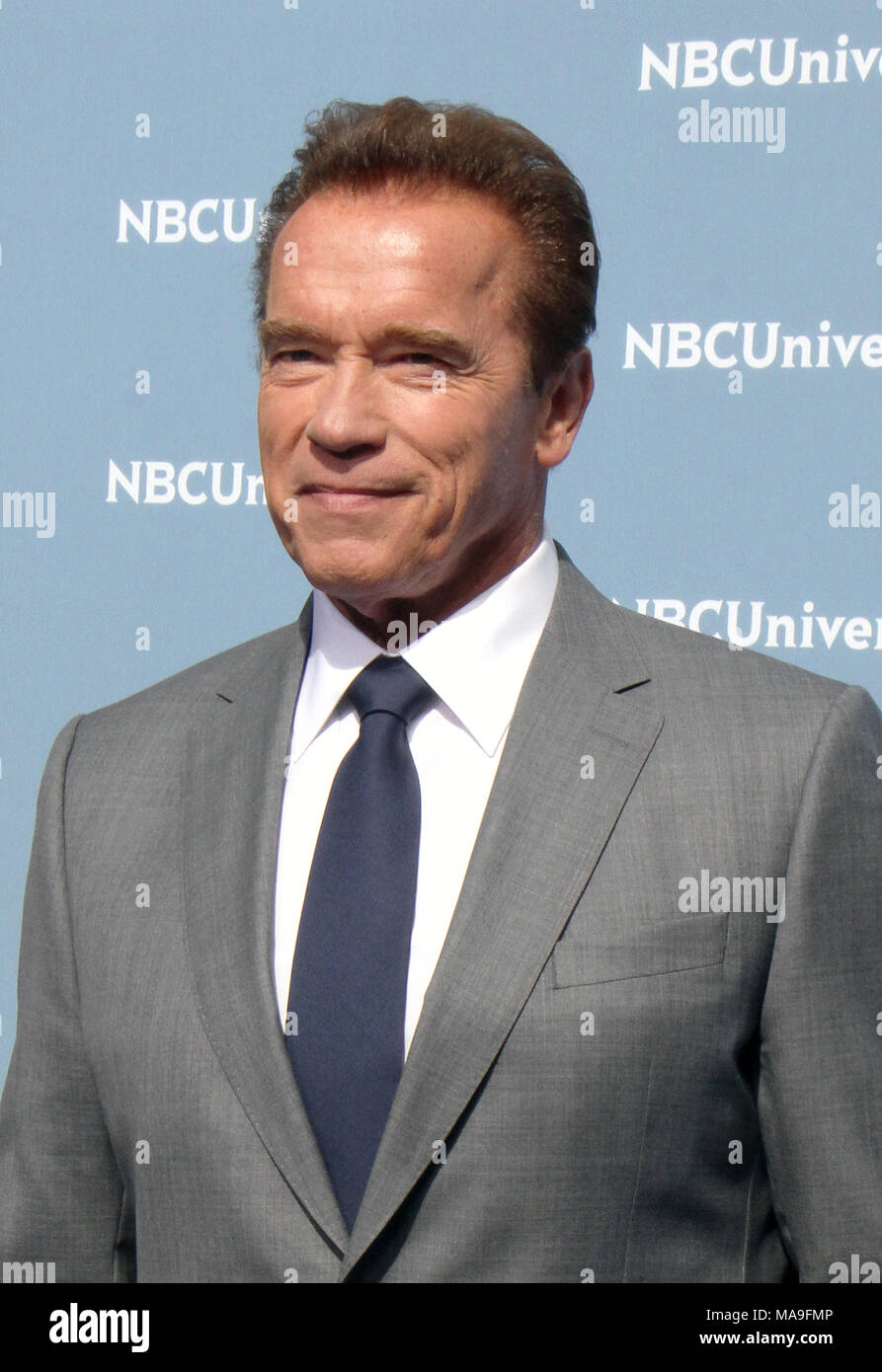 New York, NY, STATI UNITI D'AMERICA. 16 Maggio, 2018. Arnold Schwarzenegger al NBCUniversal 2016 in anticipo al Radio City Music Hall di New York City il 16 maggio 2016. Credito: Rw/media/punzone Alamy Live News Foto Stock