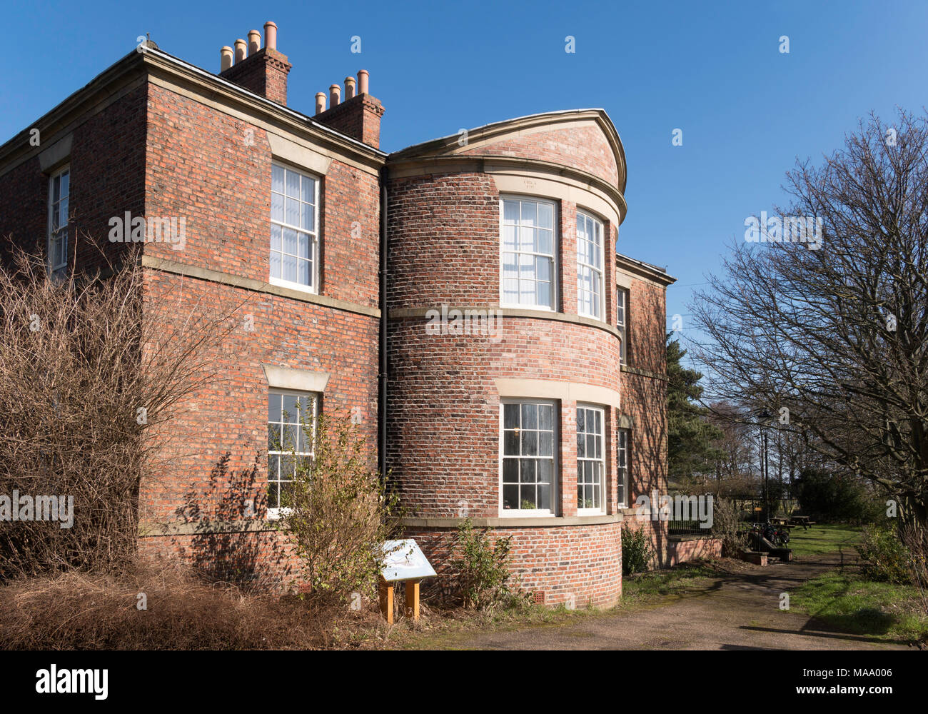 Jarrow Old Hall, XVIII secolo edificio elencato, Jarrow, Tyne and Wear, England, Regno Unito Foto Stock