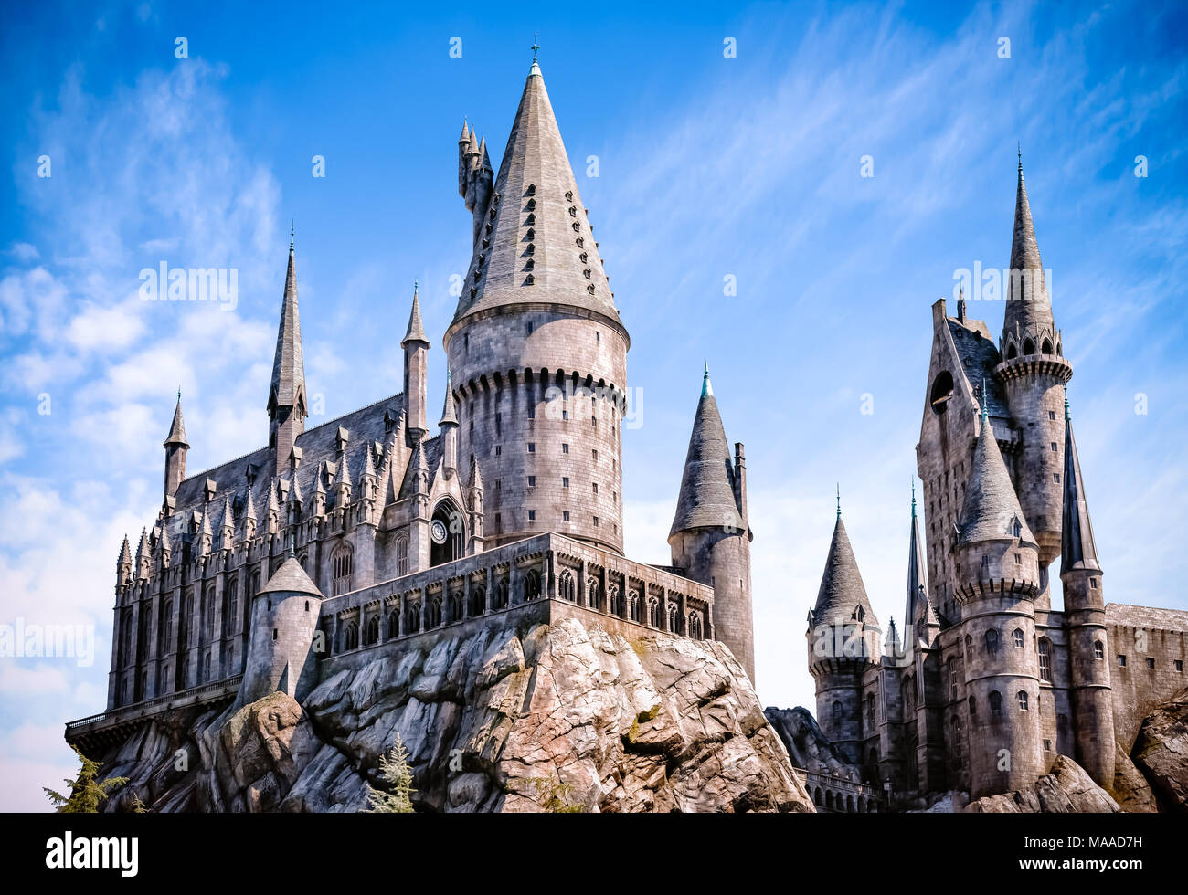 Los Angeles California Stati Uniti D America 28 Marzo 2018 Il Castello Di Hogwarts La Procedura Guidata Mondo Di Harry Potter In Universal Studios Di Hollywood A Los Angeles Ca Foto Stock Alamy