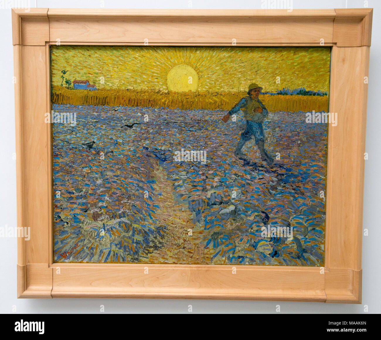" Il seminatore' di van Vincent van Gogh, museo Kroller Muller, Otterloo, Olanda Foto Stock