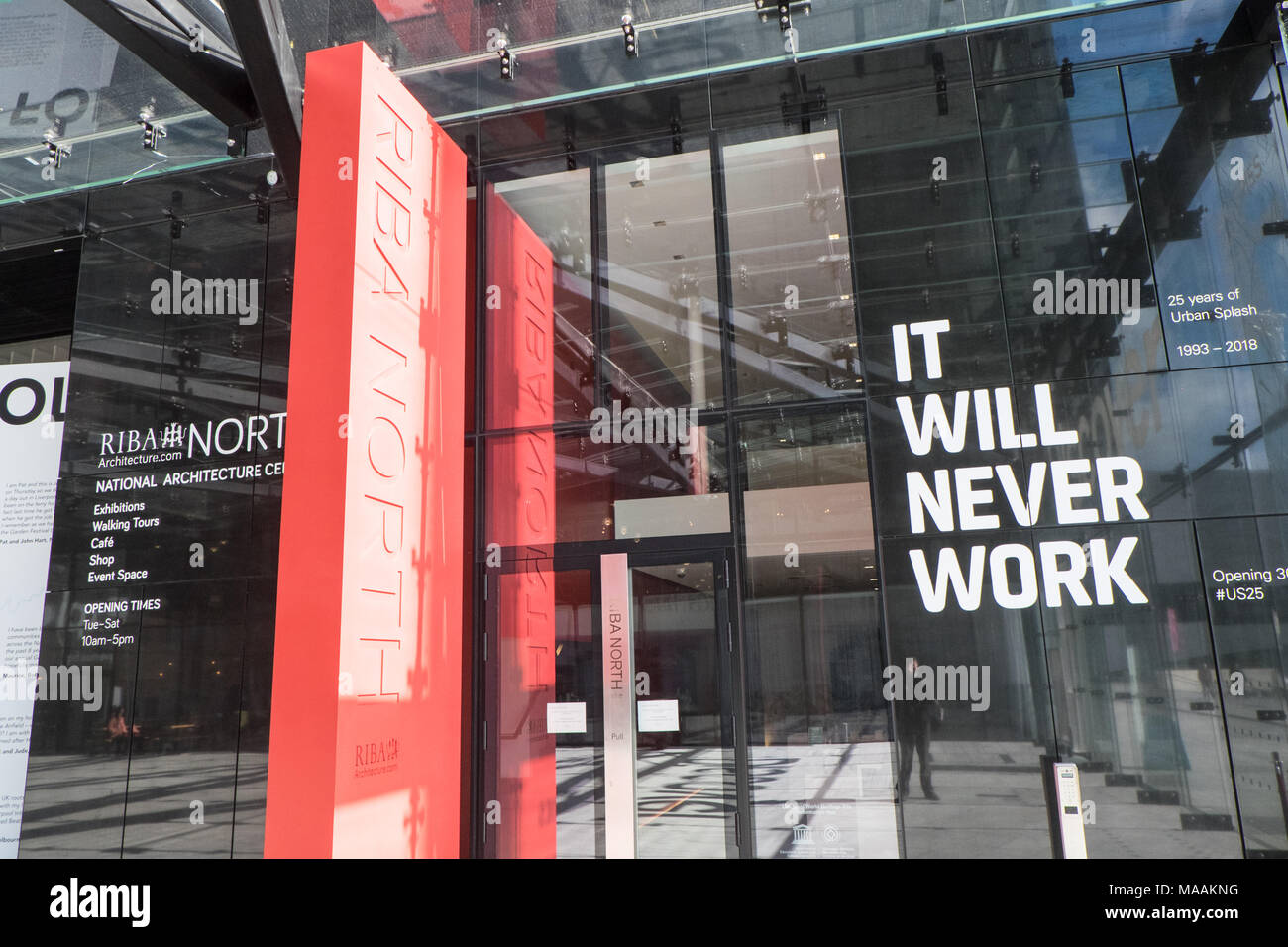 RIBA Nord,architectural,esposizioni,space,Mann, Isola,Liverpool, Merseyside,l'Inghilterra,inglese,UK,U.K.,Gran Bretagna,Gran Bretagna,GB,l'Europa, Foto Stock