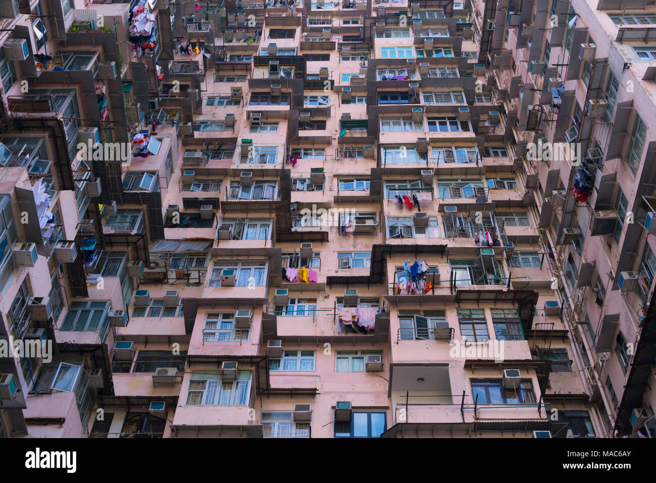 Edificio residenziale in Quarry Bay, Hong Kong, Cina Foto Stock
