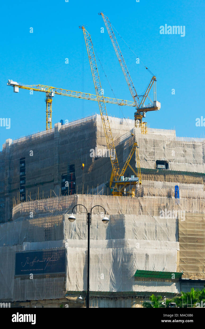 Nuova costruzione nel centro di Hong Kong, Cina Foto Stock